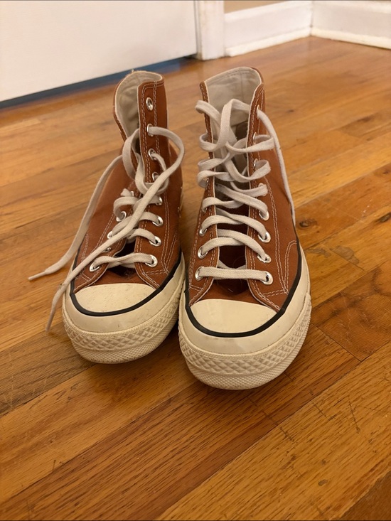 Converse Shoes - Converse High Top Sneakers Brown with White Trim